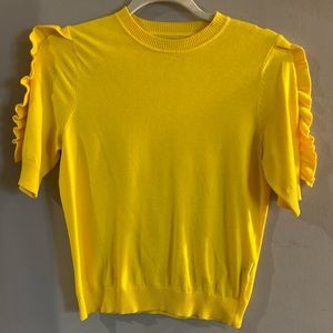 Ruffled Yellow Top